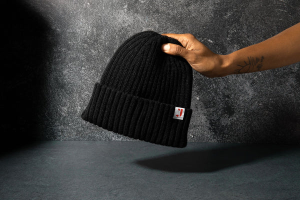 Midnight Black Satin Lined Beanie w/ Portal – Jatastyle